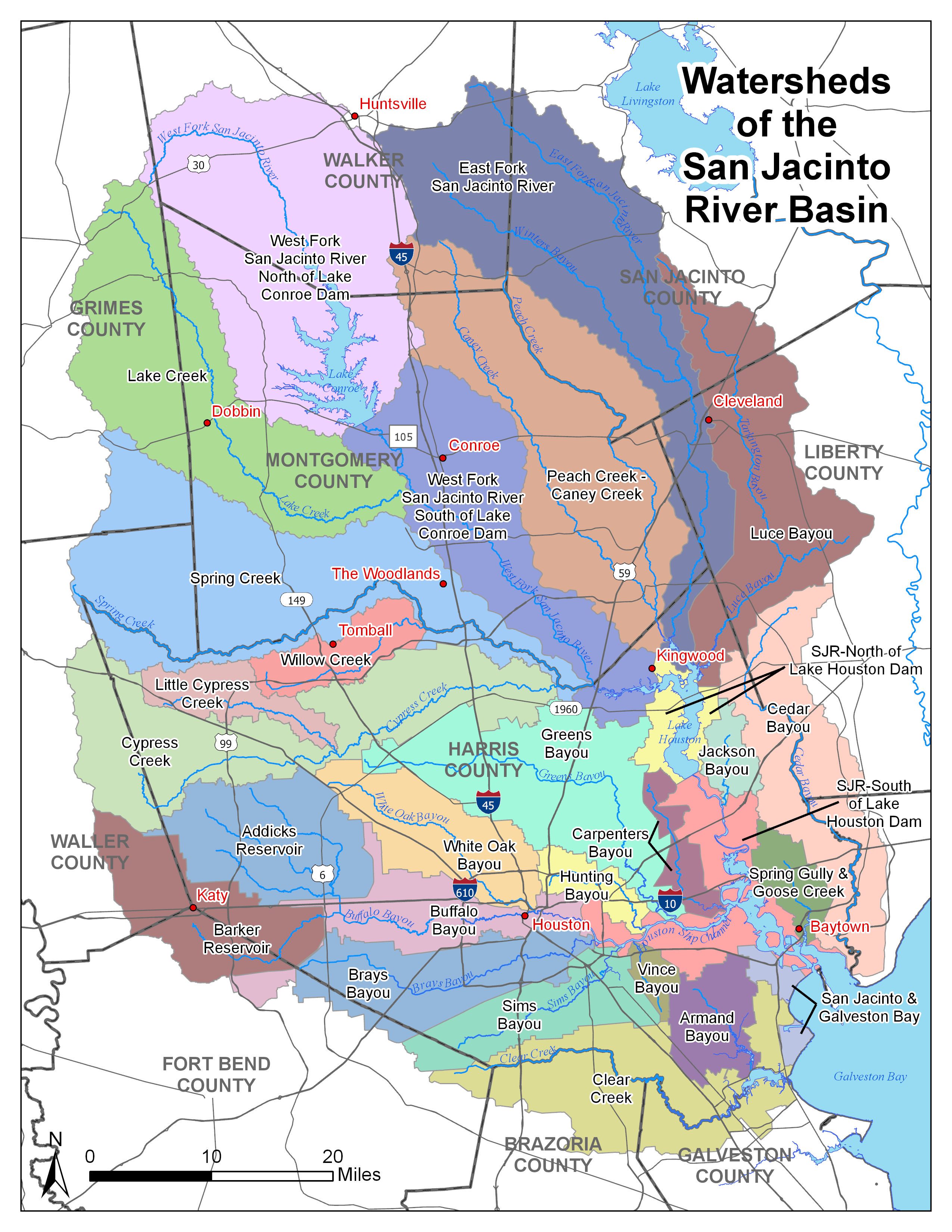 Watershed of the San Jacinto River