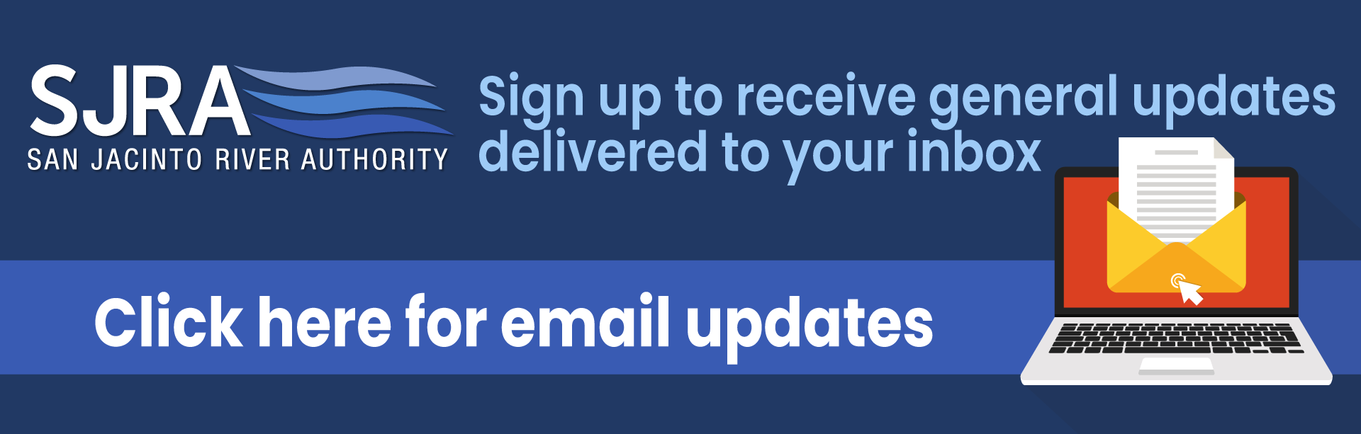 Receive updates by email