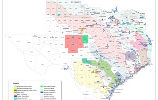 Texas Parks and Wildlife Department River Authorities Map