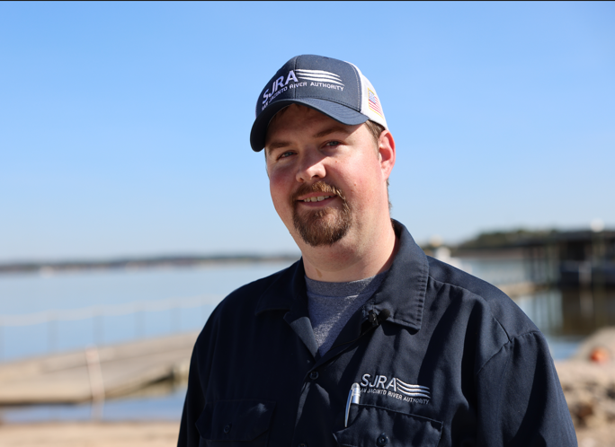 Jacob Williams Male in a blue SJRA uniform and SJRA hat